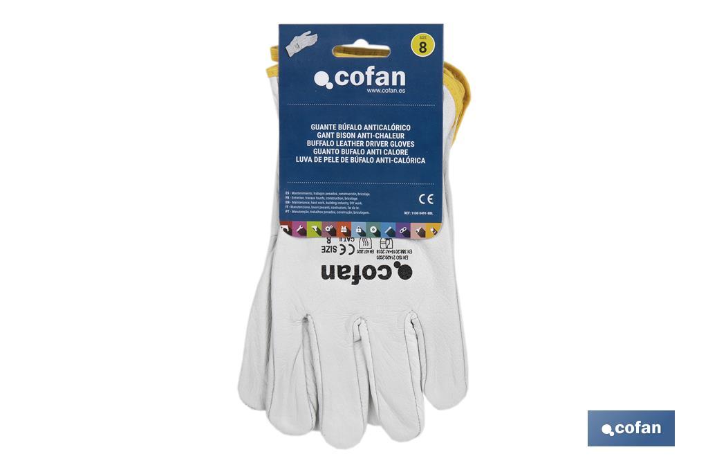 GUANTE PIEL FLOR ANTICALÓRICO TALLA 10